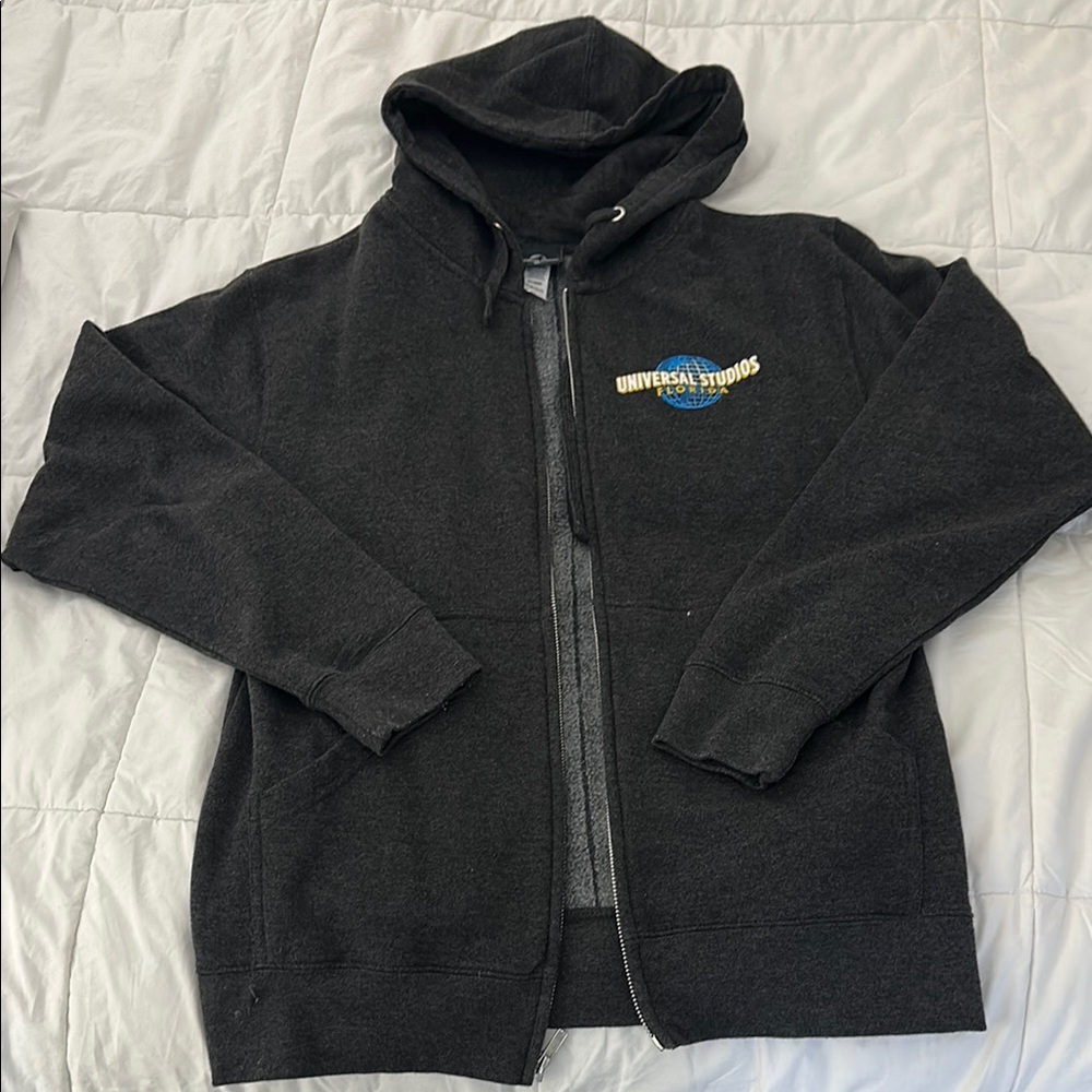 Universal Studios Gray Zip-Up Hoodie